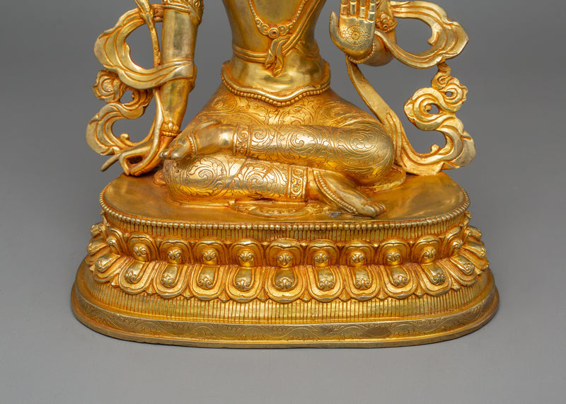 Sacred Bodhisattva Statue | Traditional Himalayan Buddhist Art for Meditation