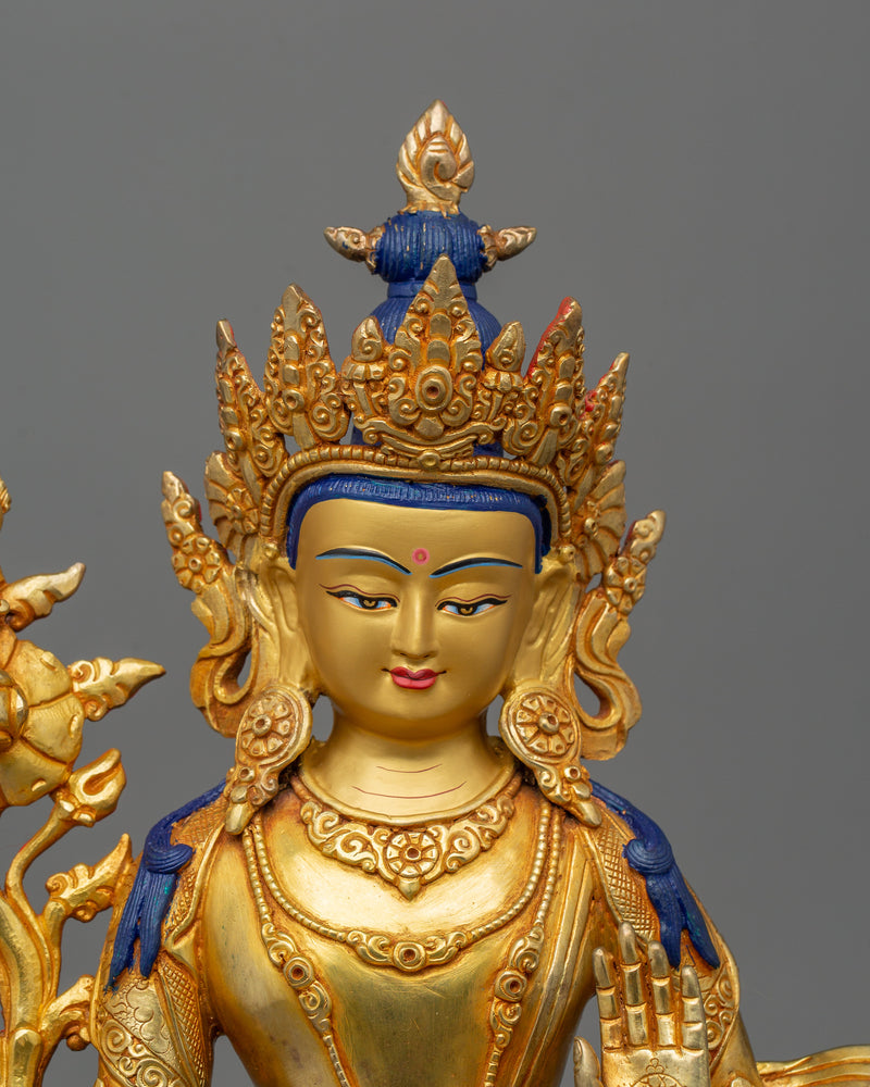 Sacred Bodhisattva Statue | Traditional Himalayan Buddhist Art for Meditation