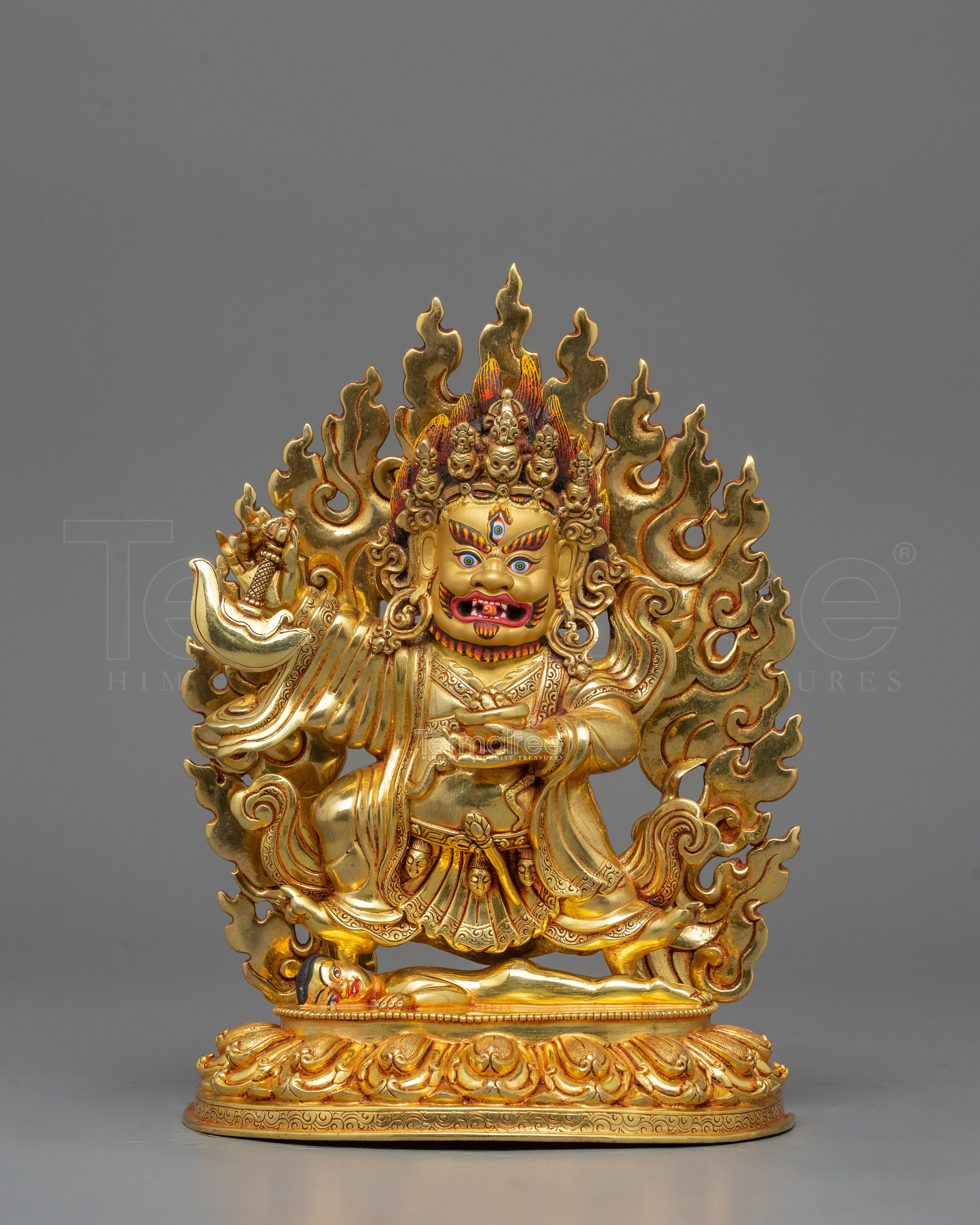 Wrathful Mahakala Bernagchen Statue | Sacred Mahakala Protector Buddhist Deity