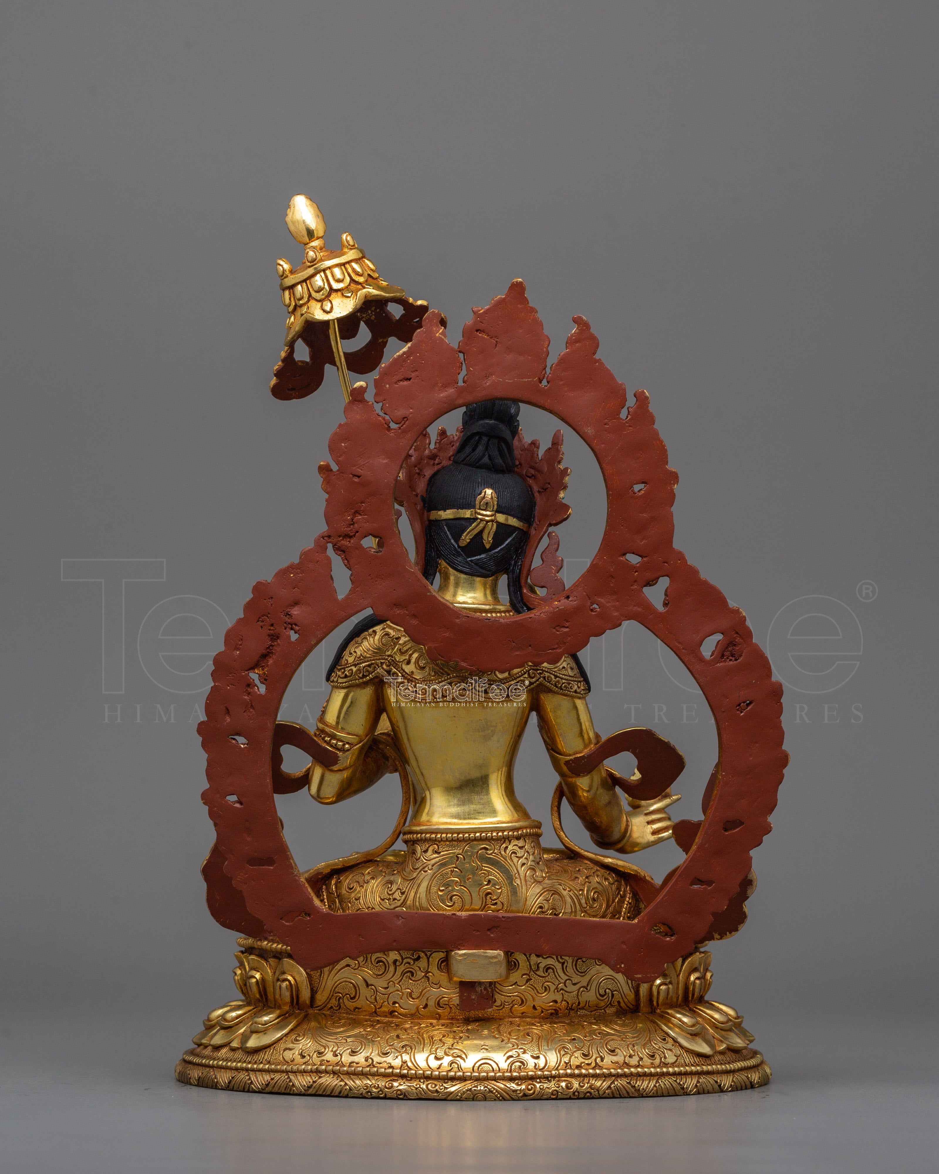 Traditional Dukar Golden Statue | Goddess of the White Parasol
