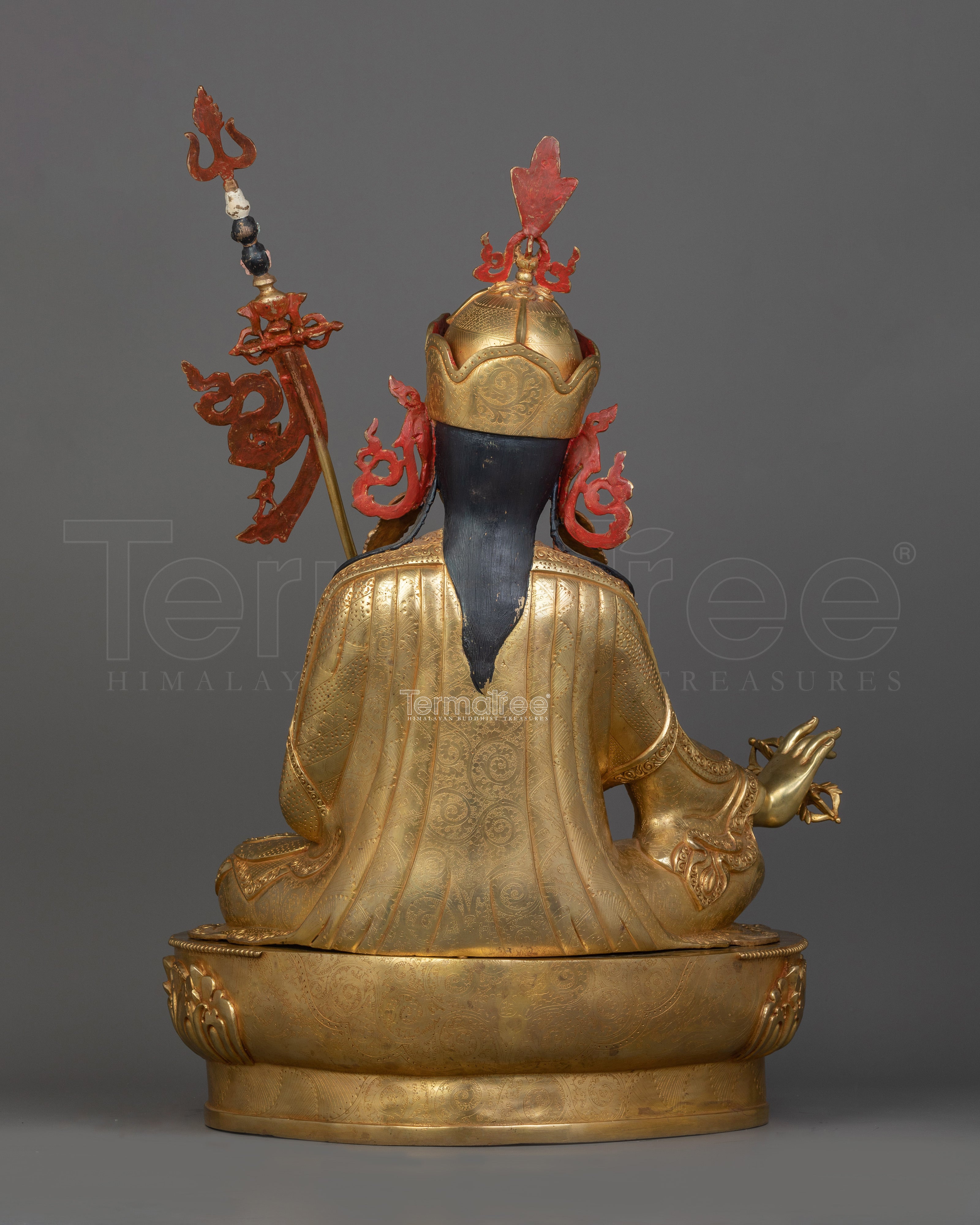 Tantric Buddhist Vajra Master Padmasambhava Statue | Revered Deity Guru Rinpoche