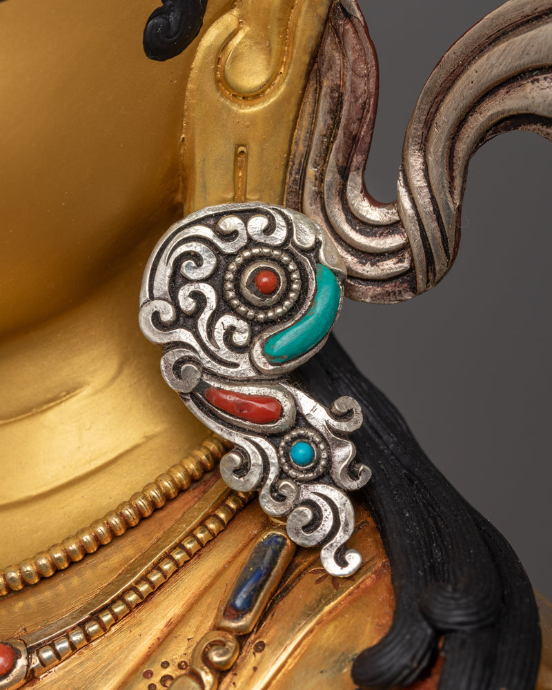Buddhist Goddess Syamatara Sculpture | Female Deity of Protection and Healing