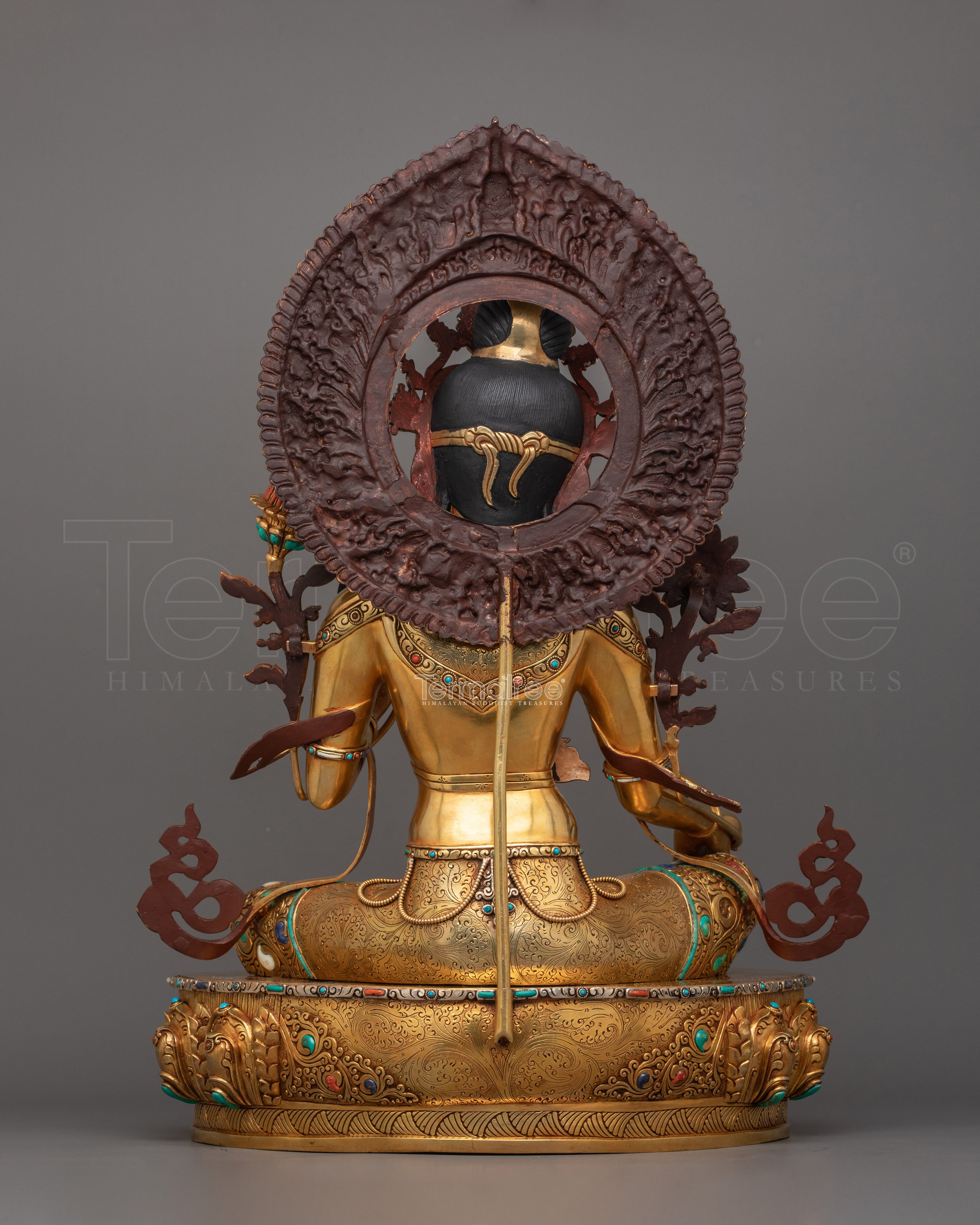 Buddhist Goddess Syamatara Sculpture | Female Deity of Protection and Healing