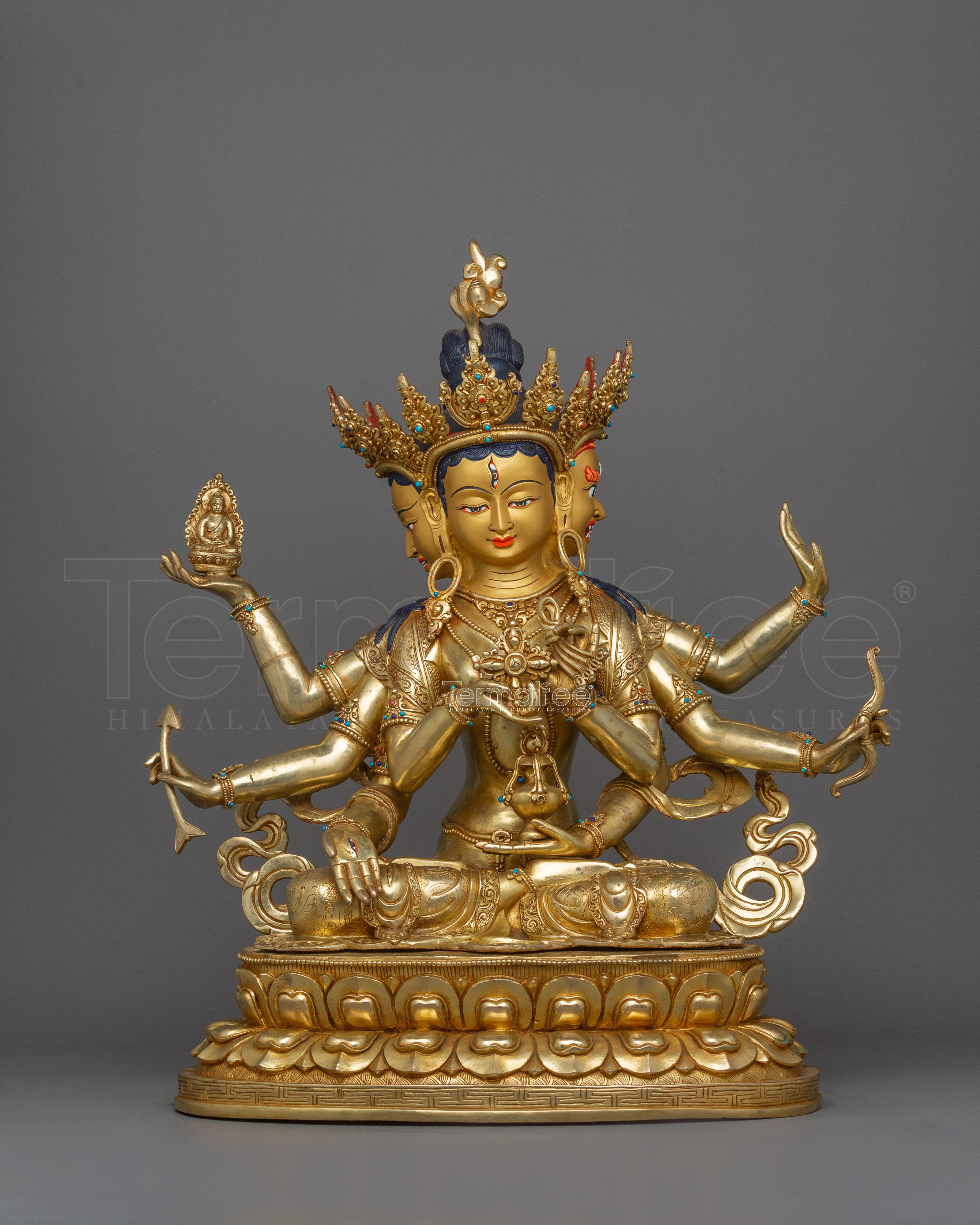 Handmade Ushnishavijaya "Namgyalma" Statue | Traditional Buddhist Art