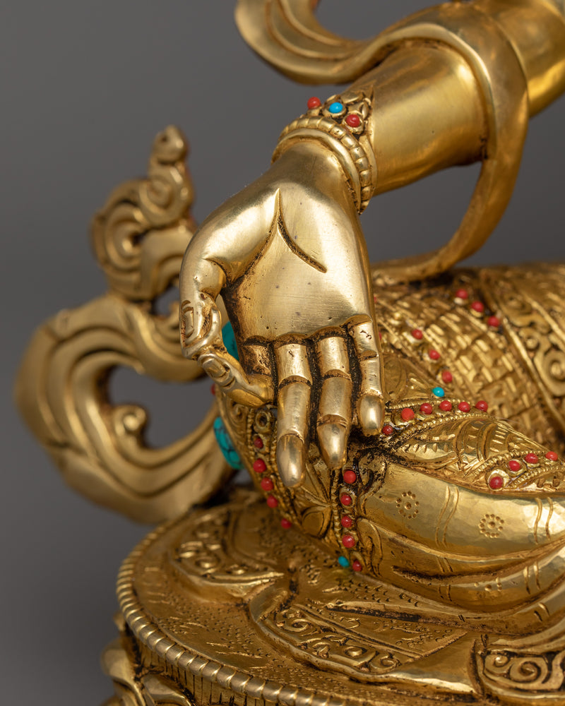Green Tara Protective Deity in Buddhism | Divine Feminine Artwork