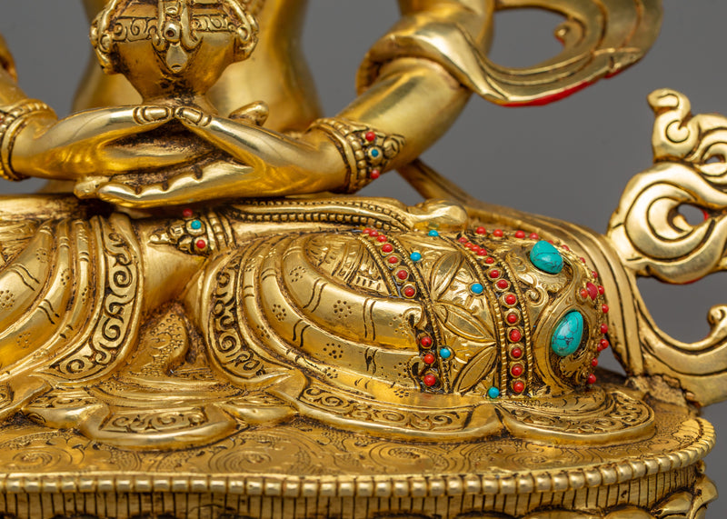 Amitayus Buddha Sculpture for Serene Decor | Enlightened Deity of Longevity