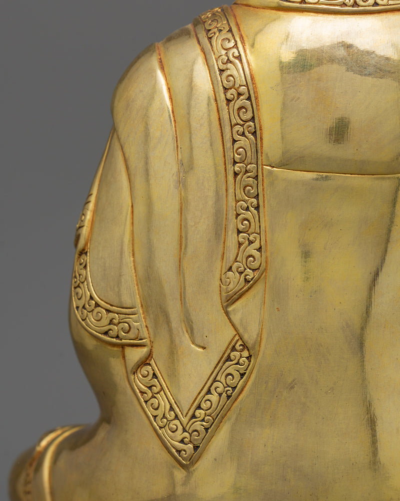 Buddhist Statue of Meditating Buddha Shakyamuni | Symbol of mindfulness practice