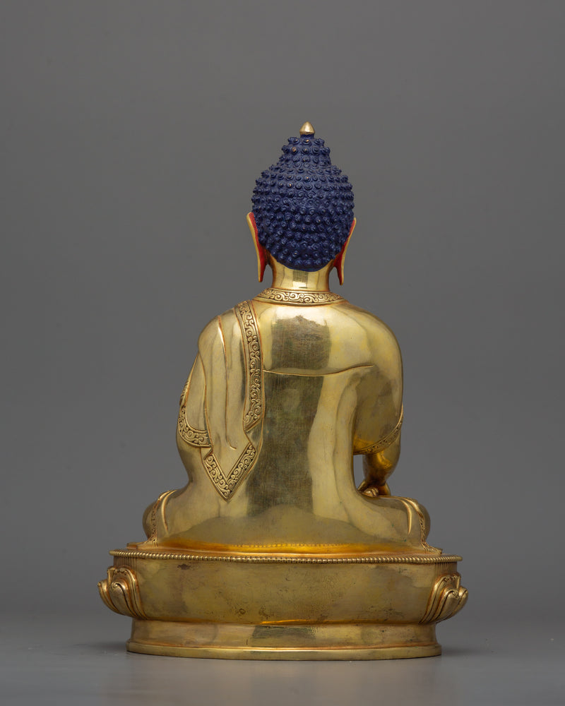 Buddhist Statue of Meditating Buddha Shakyamuni | Symbol of mindfulness practice