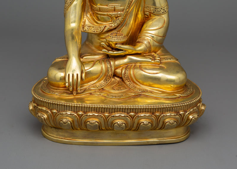 Buddhist Statue of Meditating Buddha Shakyamuni | Symbol of mindfulness practice
