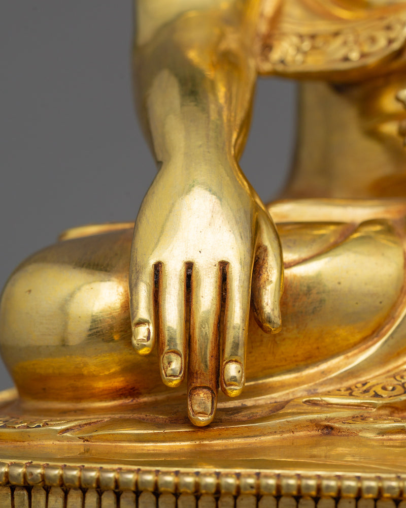 Buddhist Statue of Meditating Buddha Shakyamuni | Symbol of mindfulness practice