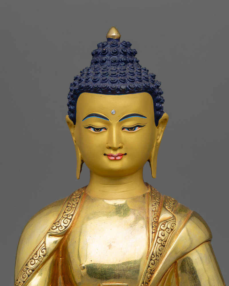 Buddhist Statue of Meditating Buddha Shakyamuni | Symbol of mindfulness practice