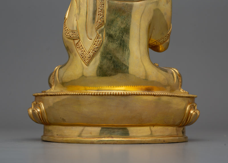 Handcrafted Statue of Amogasiddhi Buddha | Symbolizing Peace and Vitality