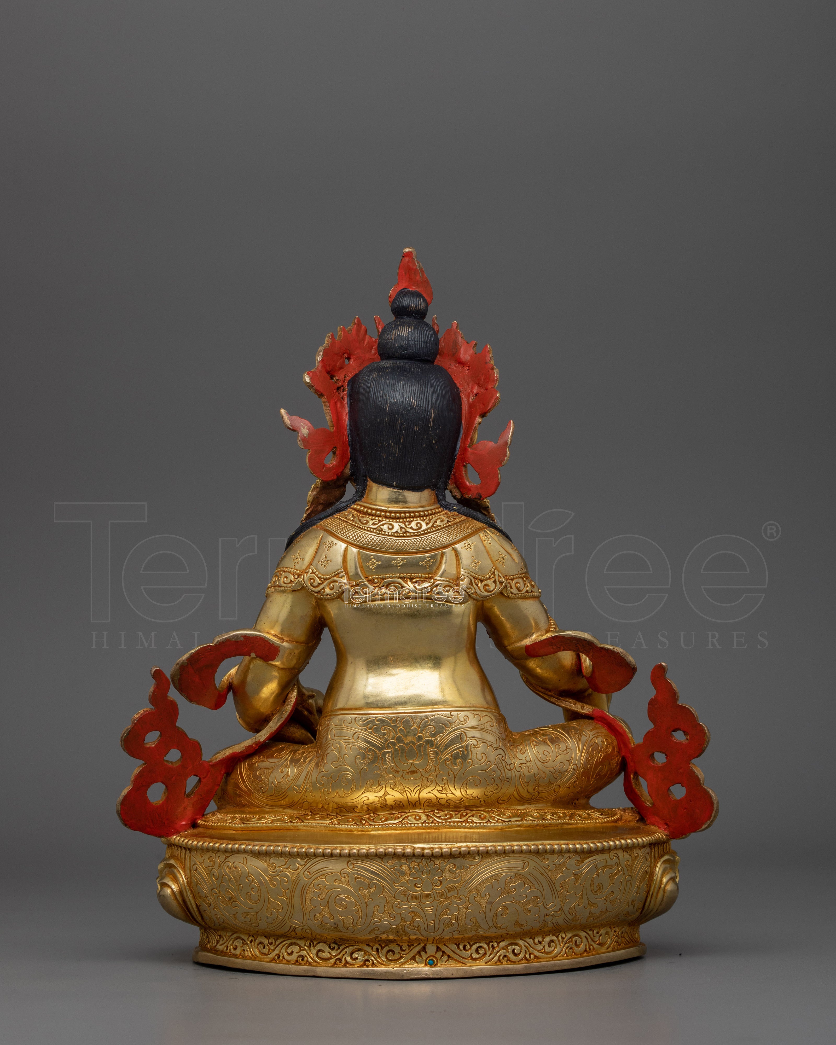 Buddhist Statue of Dzambhala | 24k Gold Gilded Artwork