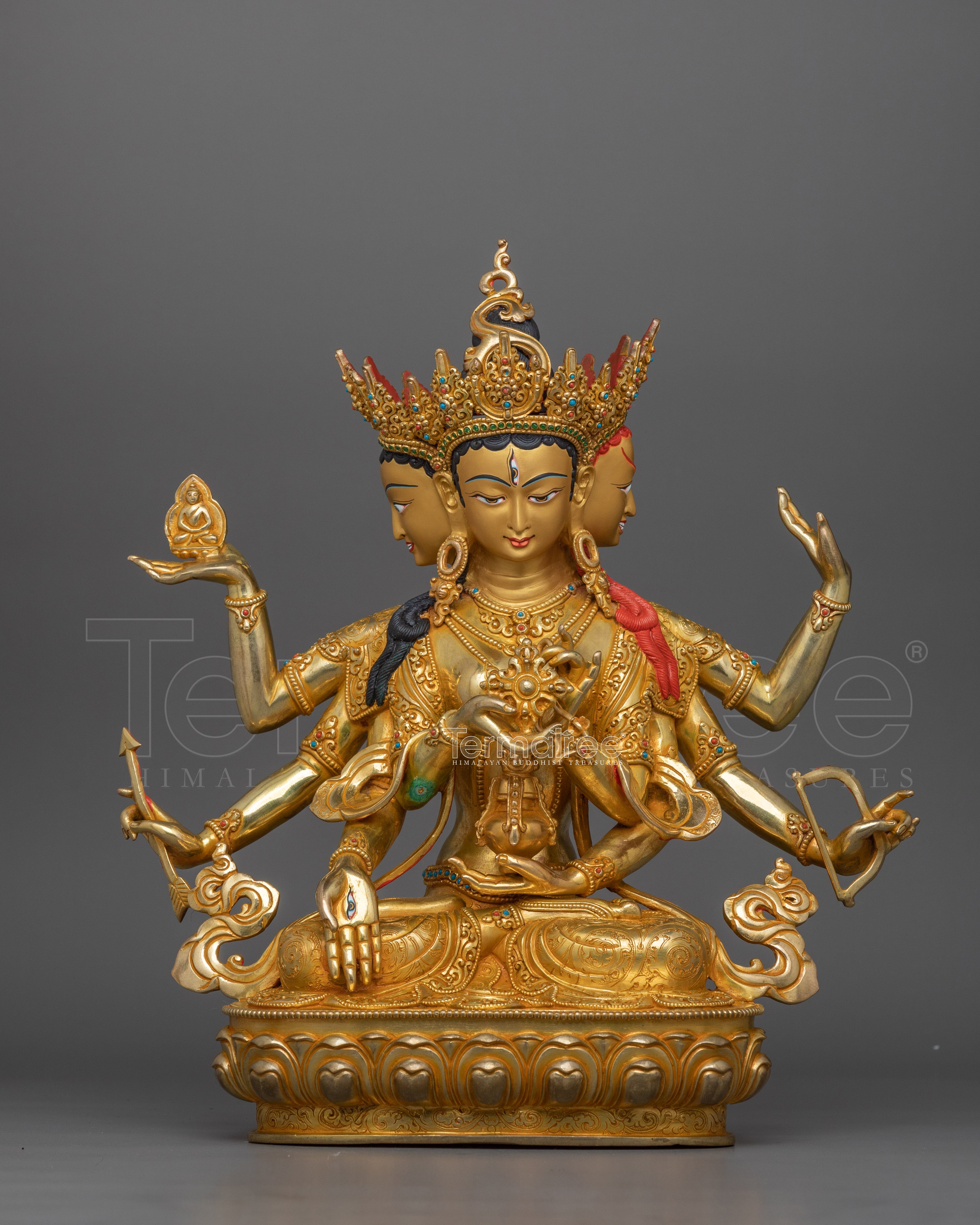 Namgyalma Longevity Female Deity Statue | Handcarved Enlightened Dakini Figurine
