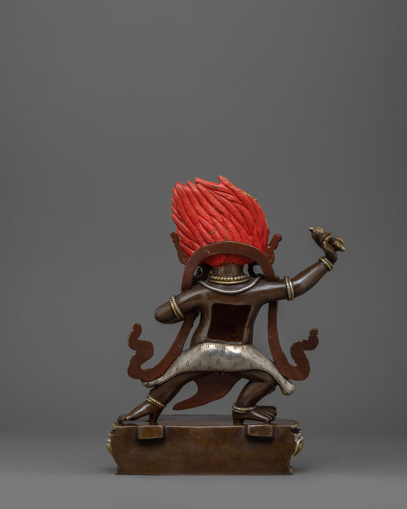Traditional Vajrapani Copper Figurine | Symbol of Protection and Spiritual Strength