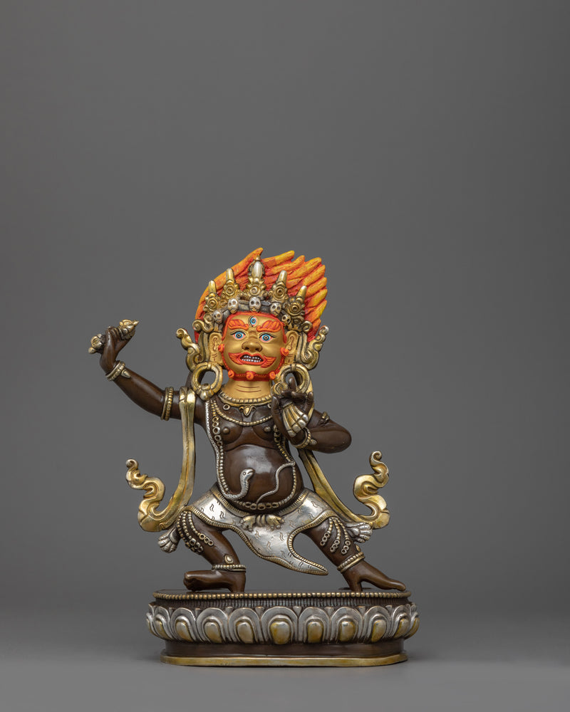 Traditional Vajrapani Copper Figurine | Symbol of Protection and Spiritual Strength