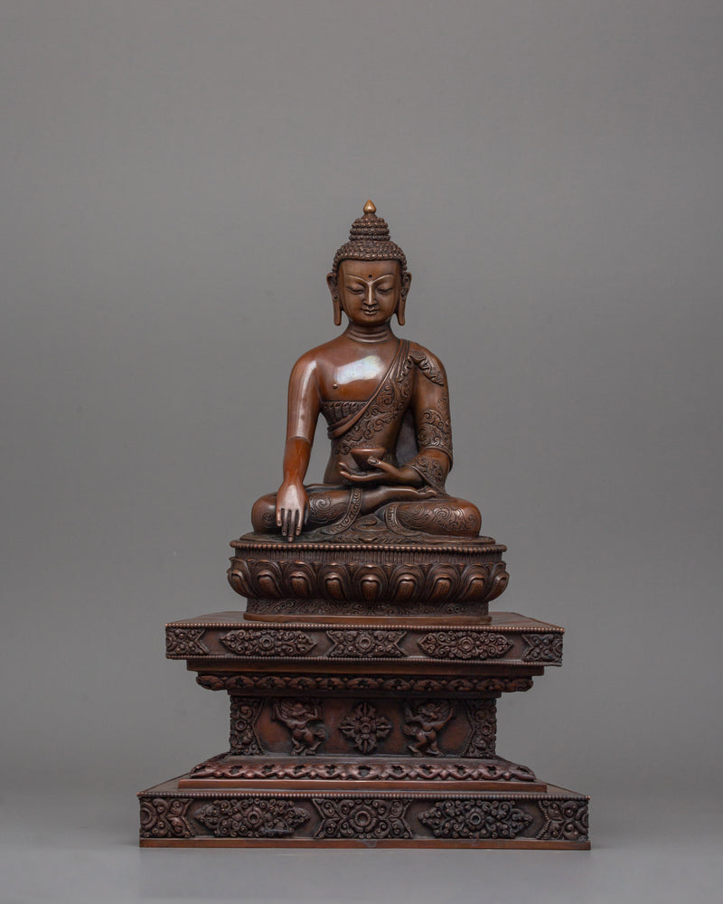 14.4 Inches Historical Buddha Shakyamuni Figurine | Symbol of Serenity and Inner Wisdom