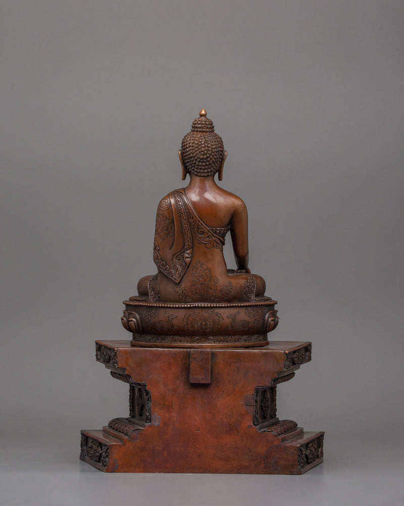 14.4 Inches Historical Buddha Shakyamuni Figurine | Symbol of Serenity and Inner Wisdom