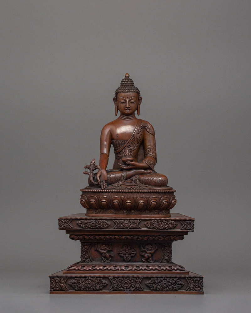 Himalayan Healing Buddha Figurine | Nepalese Traditional Art of Bhaishajyaguru