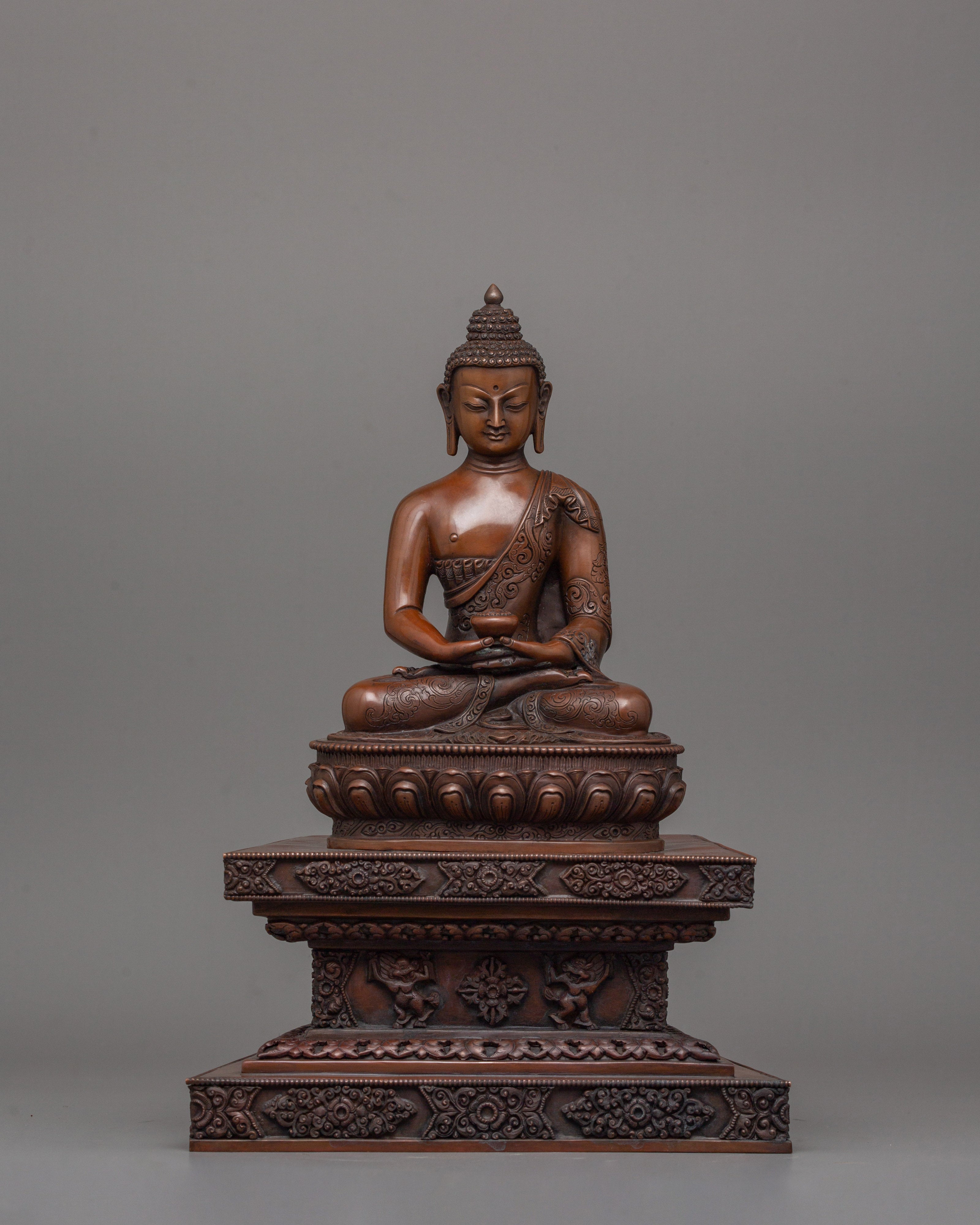 Handmade Figurine of Amitabha Buddha | The Buddha of Infinite Light