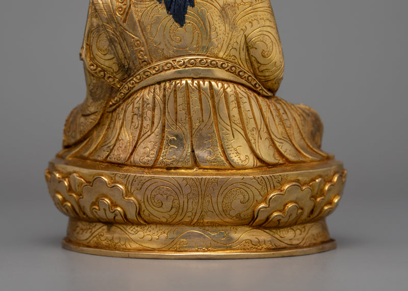 Buddhist Guru Orgyen Norlha Statue | 24K Gold Gilded Orgyen Norlha Wealth Deity Figurine
