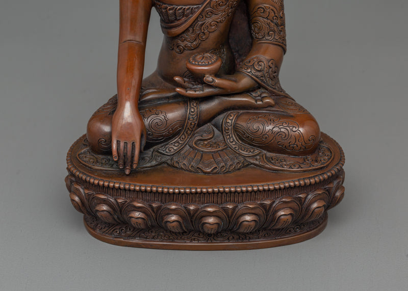Enlightened Shakyamuni Buddha Sculpture | Buddhist Meditation Sculpture