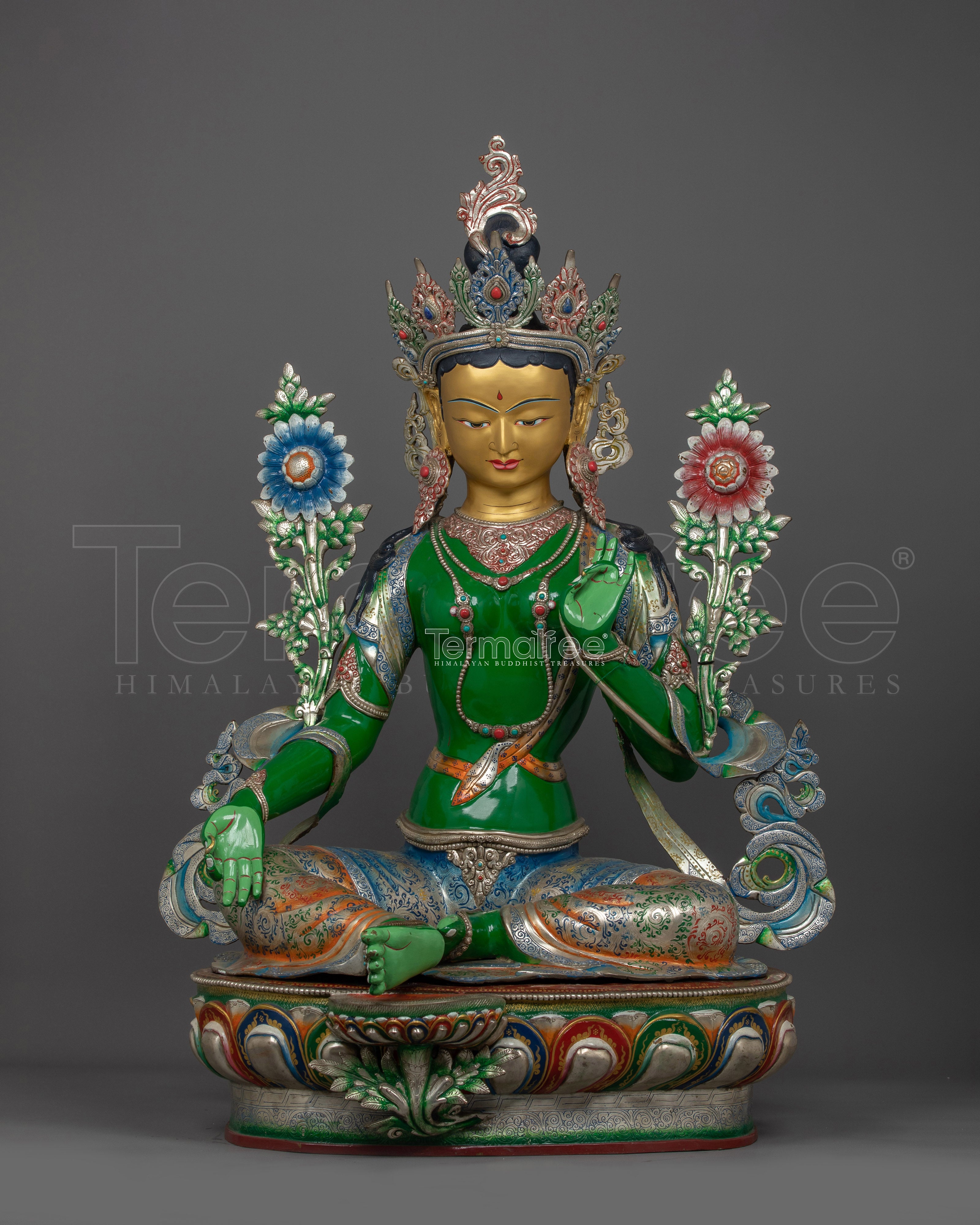 The Spiritual Compassion Deity Green Tara Statue | A Source of Healing and Liberation