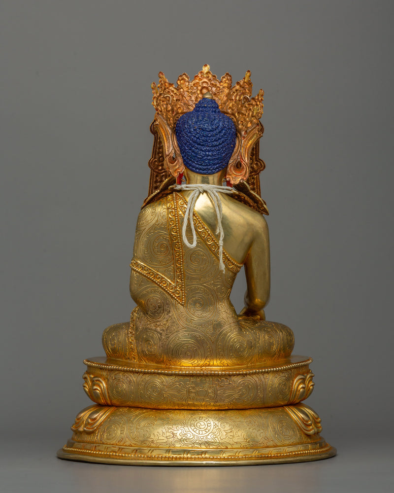 Peaceful Crown Shakyamuni Buddha Statue | Symbol of mindfulness practice
