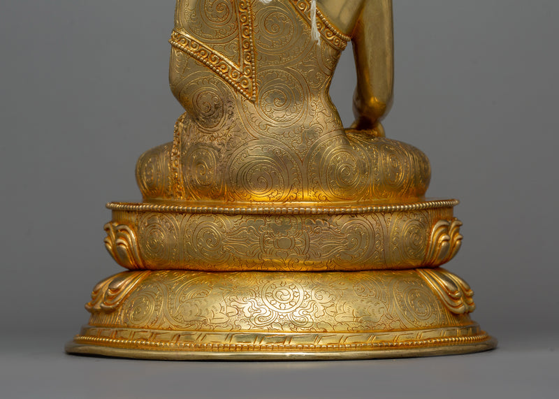 Peaceful Crown Shakyamuni Buddha Statue | Symbol of mindfulness practice