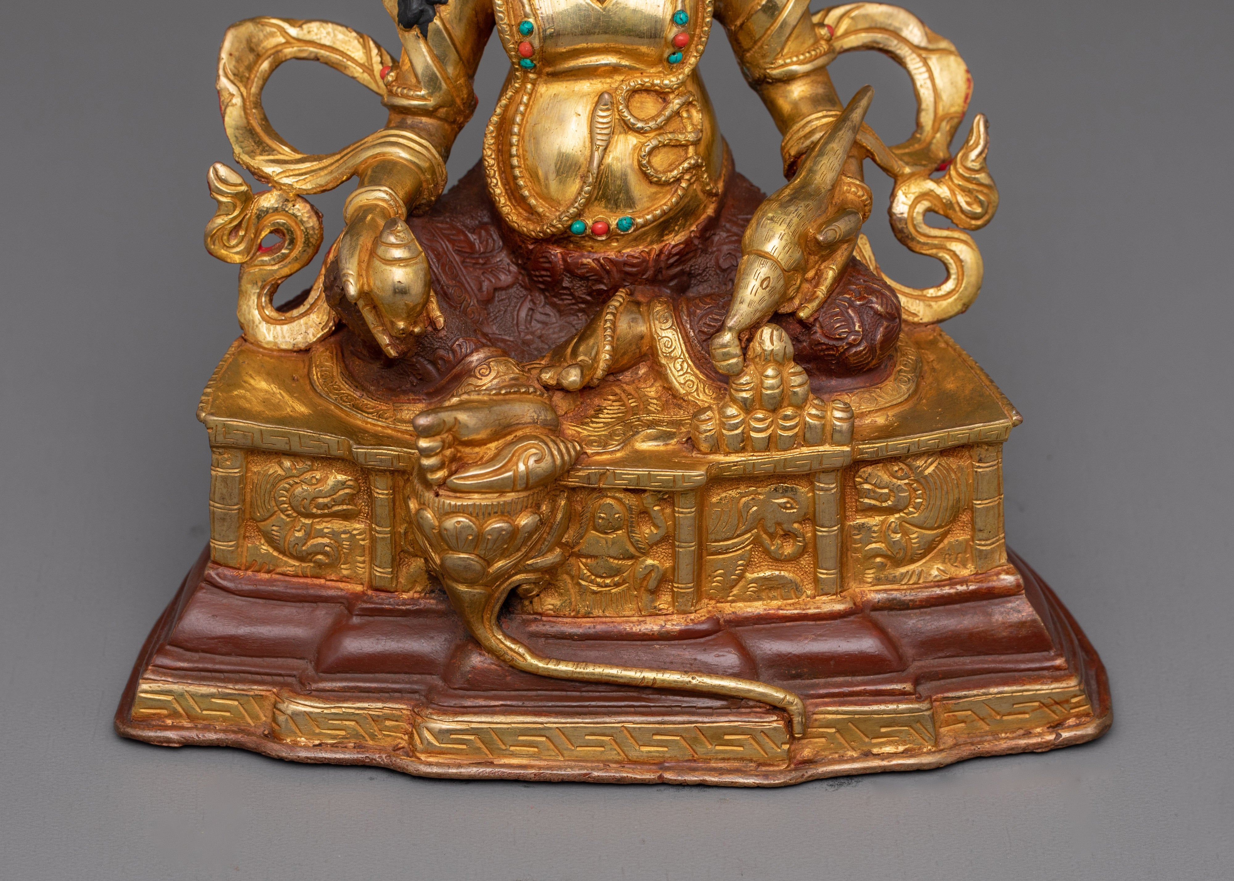 Tibetan Wealth God Dzambhala Statue | Spiritual Wealth and Prosperity Deity
