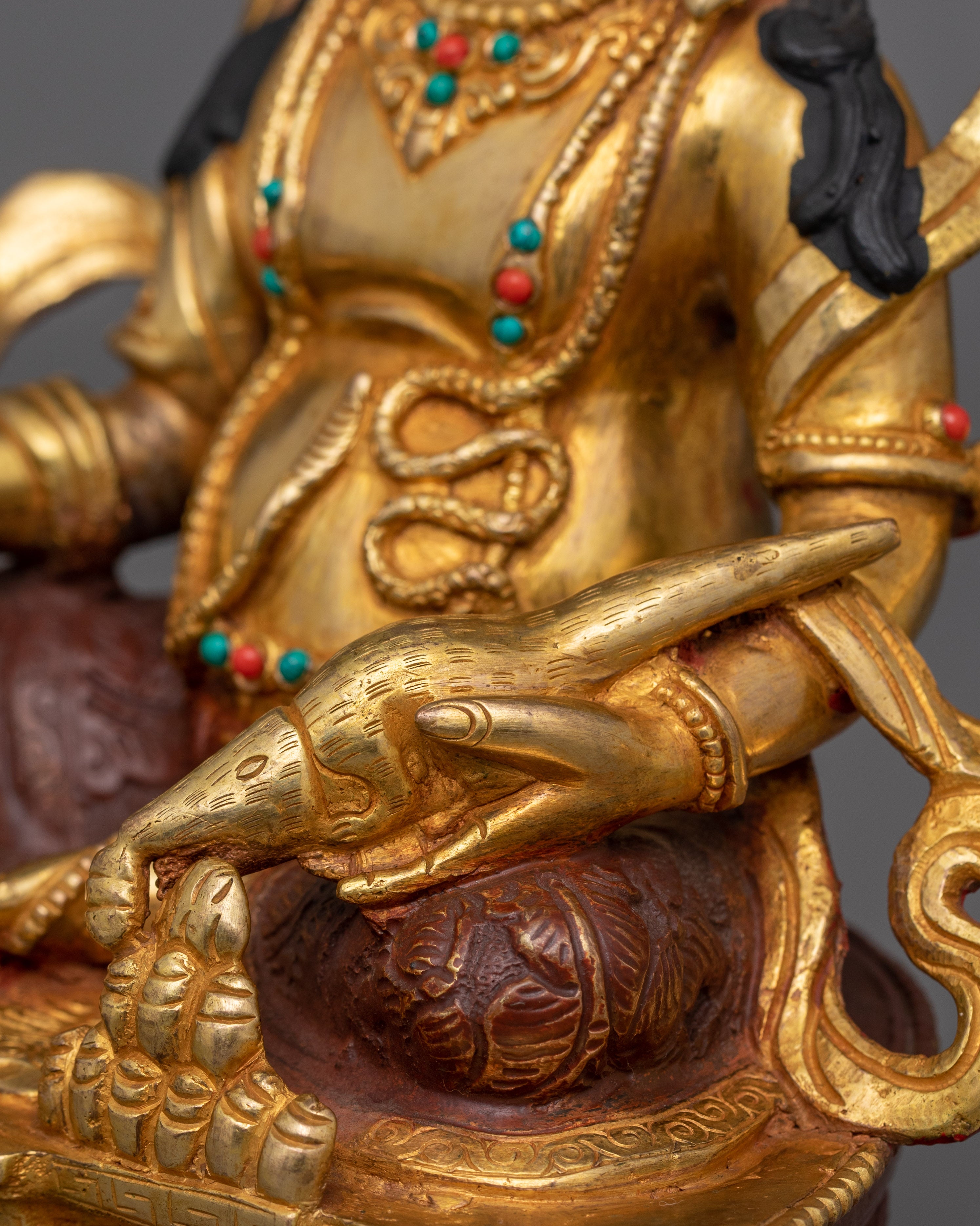 Tibetan Wealth God Dzambhala Statue | Spiritual Wealth and Prosperity Deity