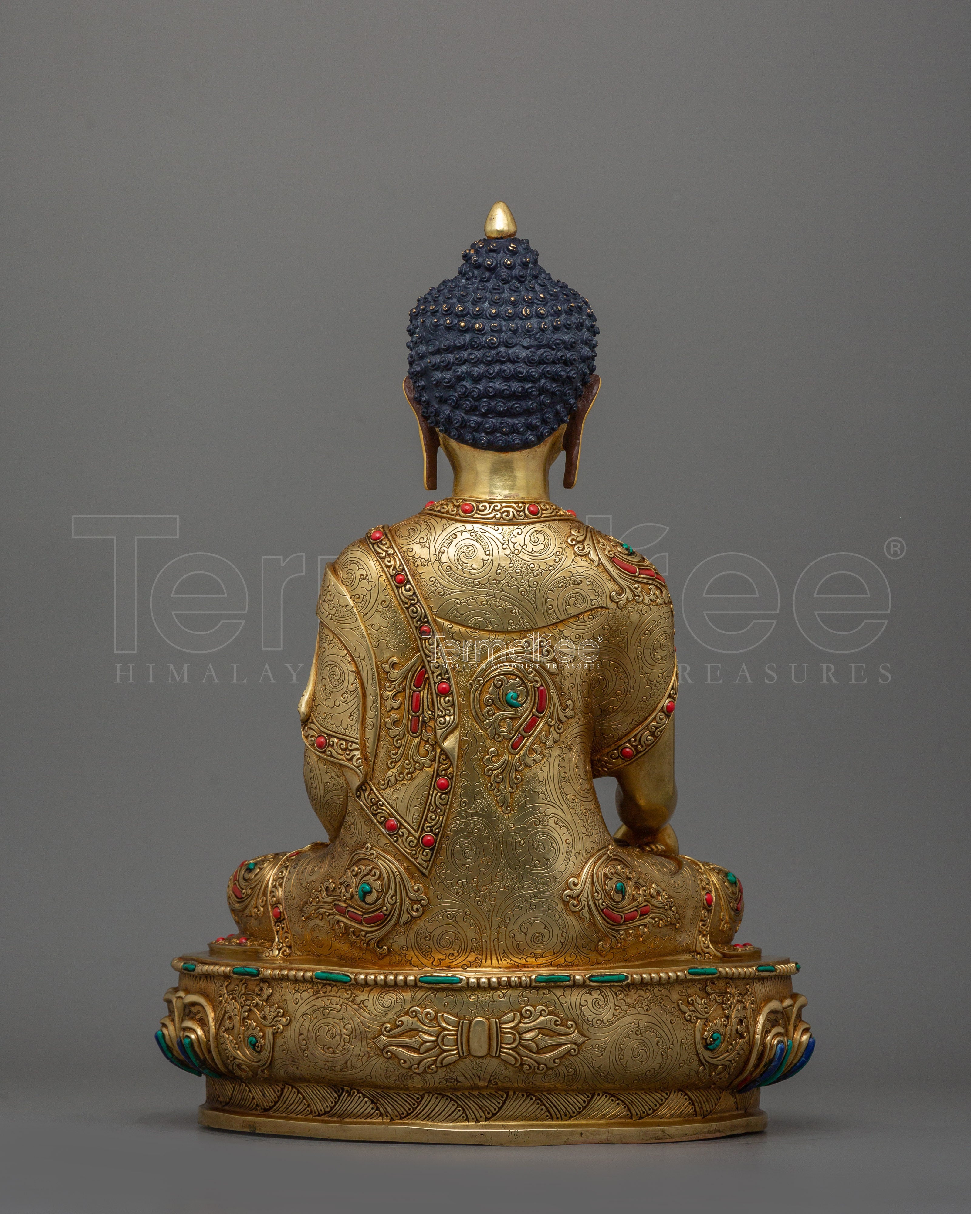 Himalayan Buddha Siddhartha Gautama Sculpture | Traditional Nepalese Artwork