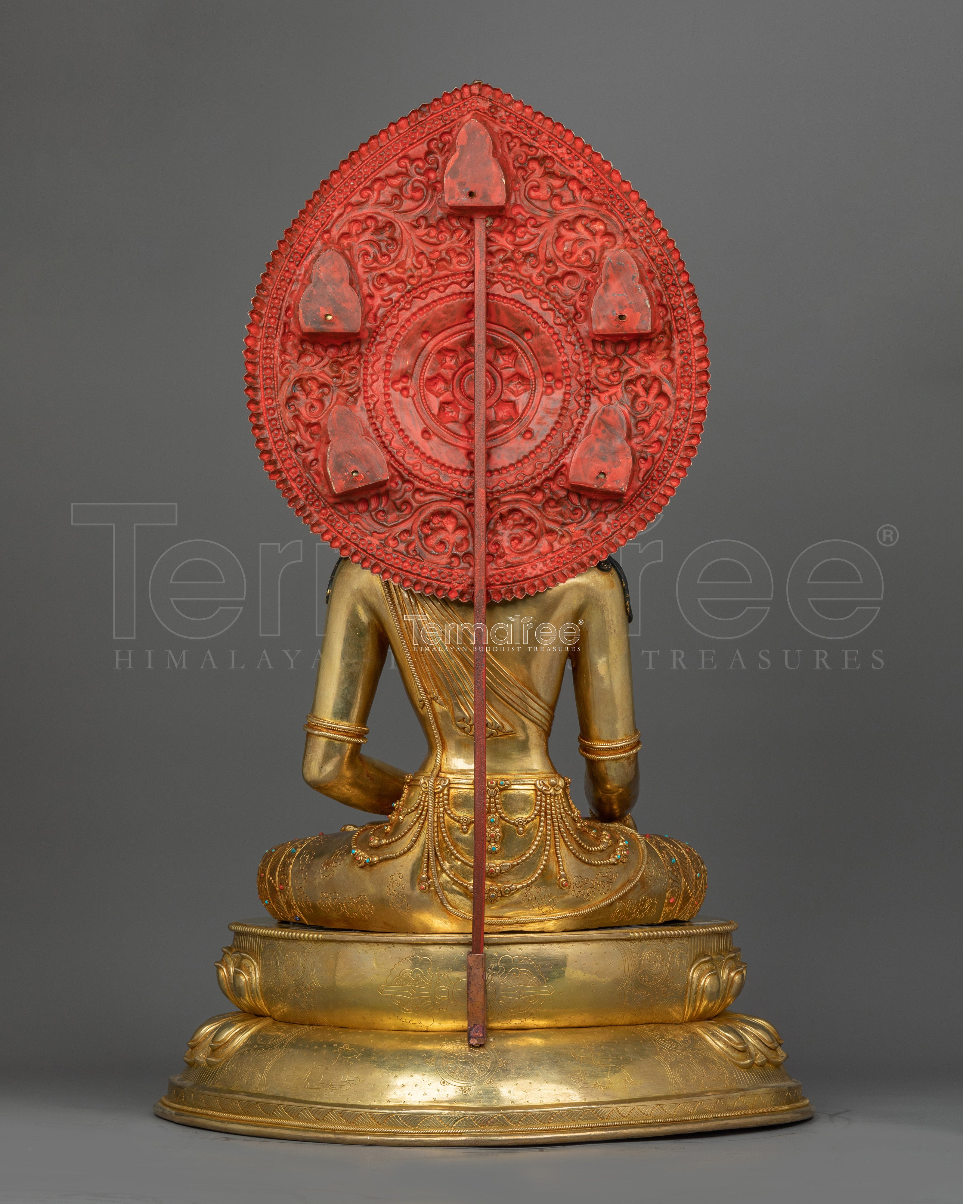 Enlightened Shakyamuni Buddha With Beautiful Halo | Traditional Himalayan Art of Tibet