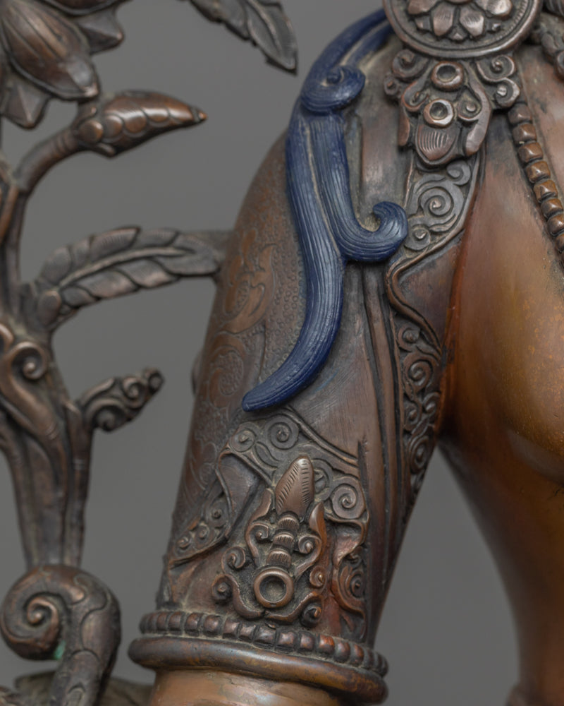 Green Tara Compassion Deity Figurine | Symbol of Swift Healing