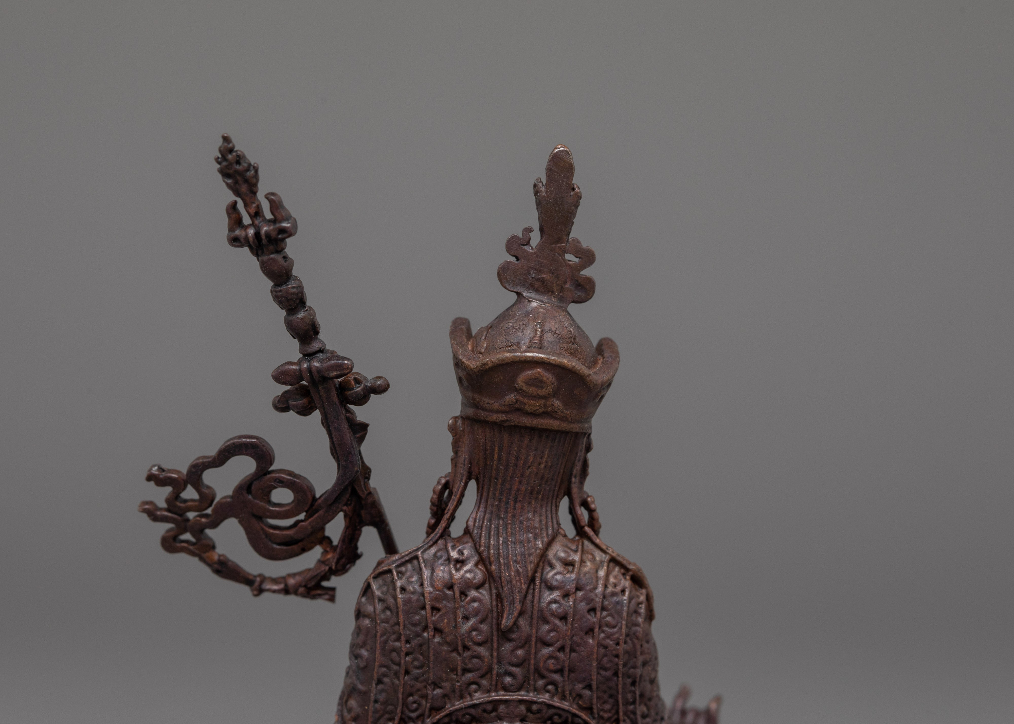 Oxidized 3 Inches Guru Rinpoche Statue | Tibetan Tantric Master
