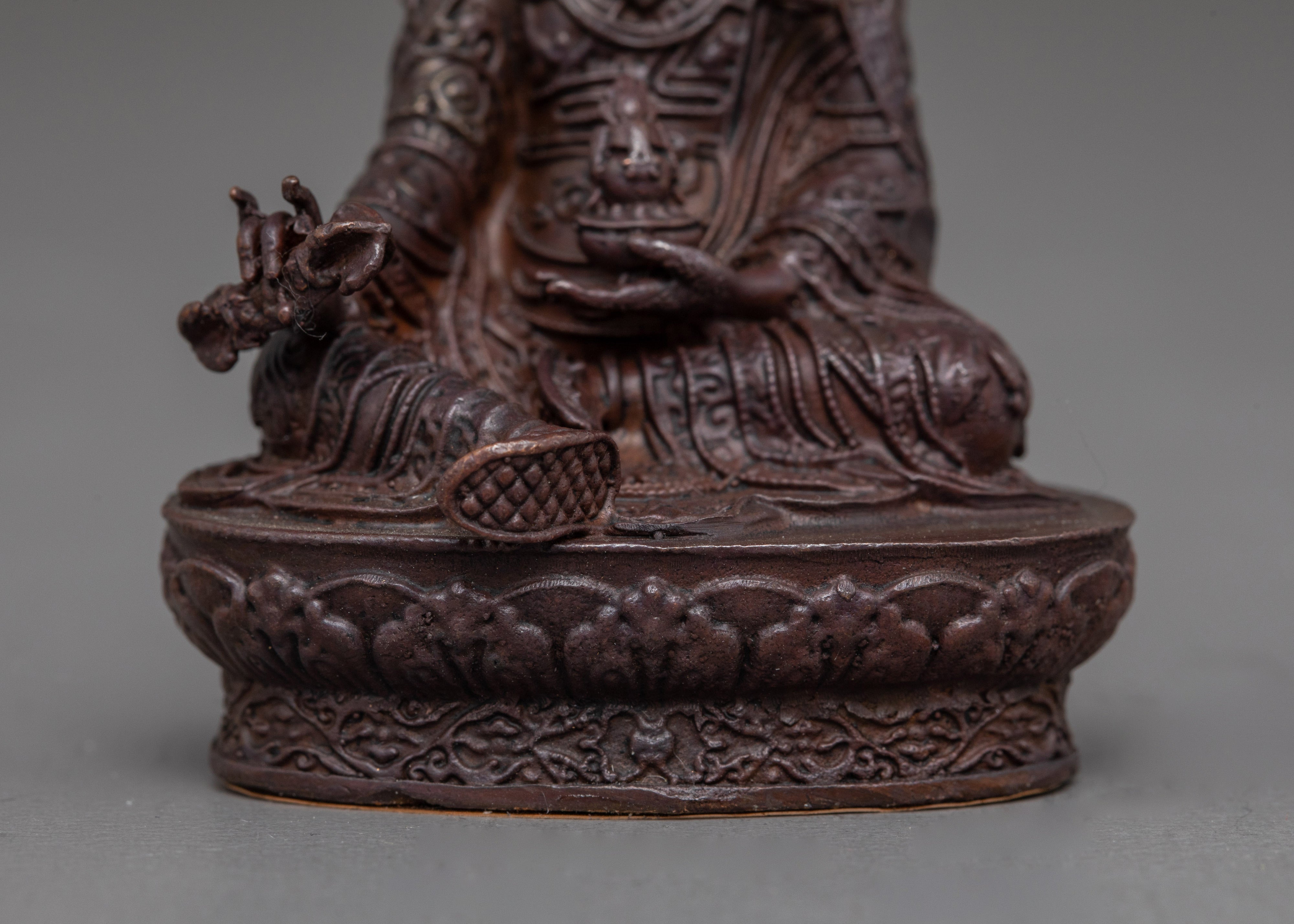 Oxidized 3 Inches Guru Rinpoche Statue | Tibetan Tantric Master