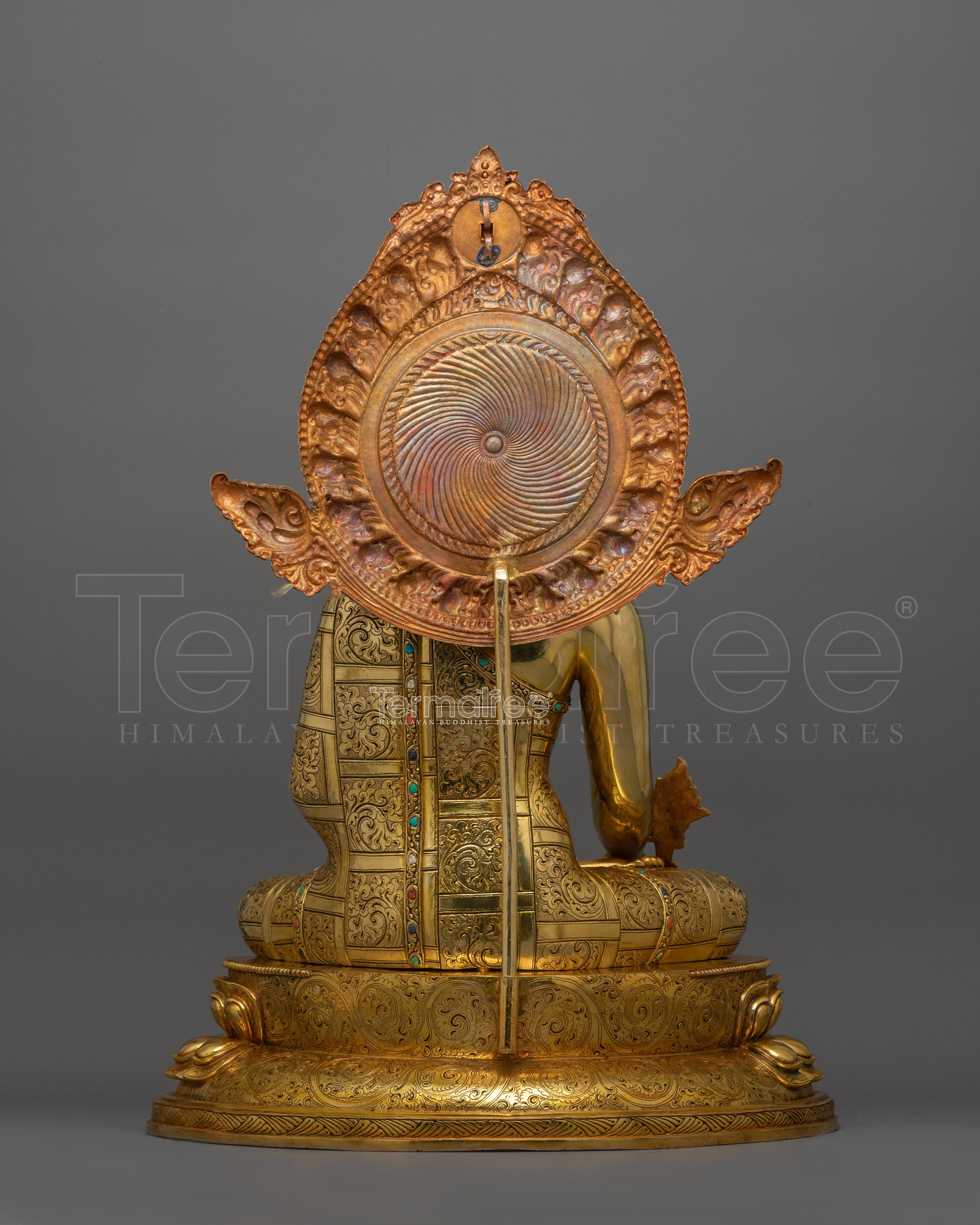 Medicine Buddha Statue with Beautiful Halo | Healer for Spiritual Wellness