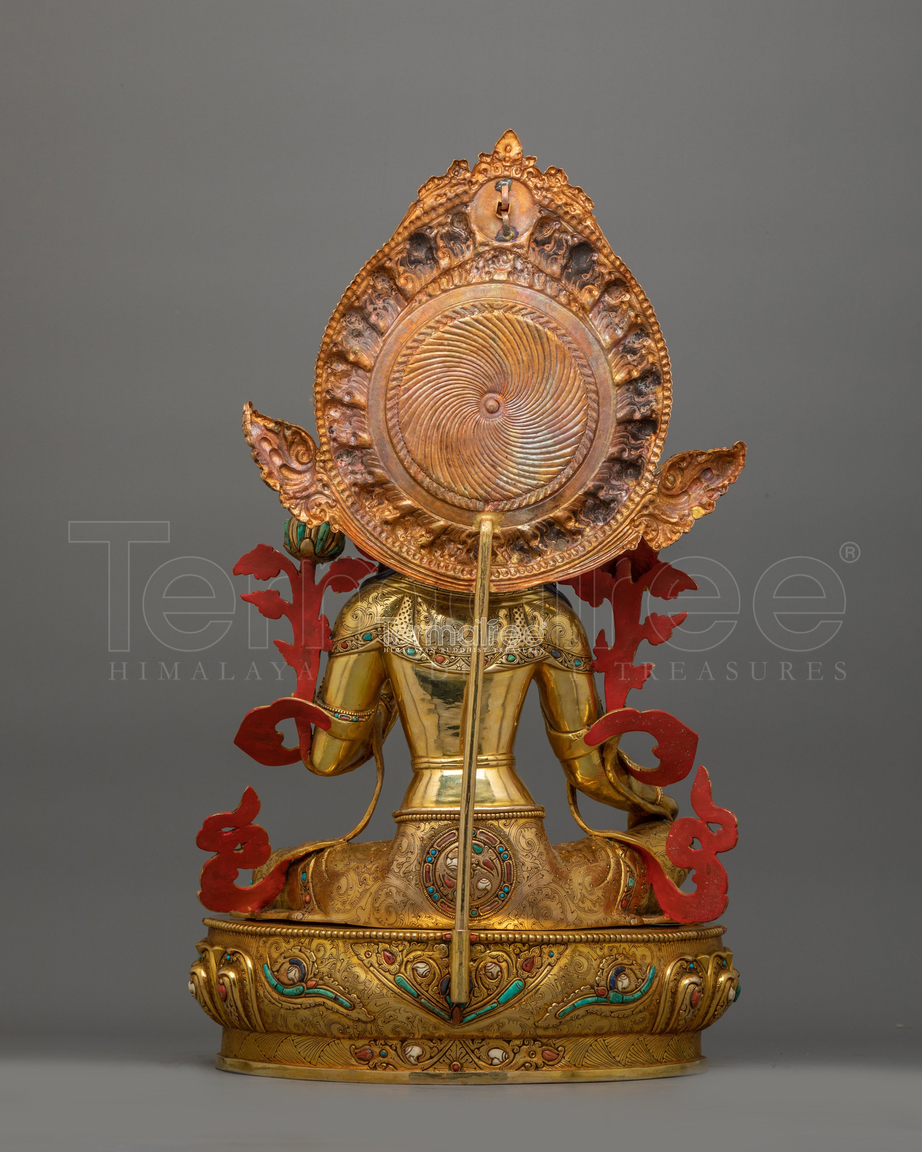 Mother of Mercy Green Tara Statue | Female Enlightened Buddha