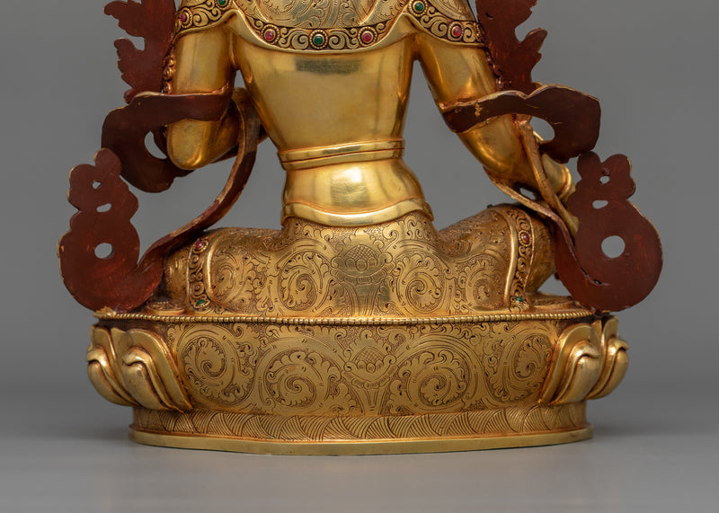Tibetan Green Tara Goddess Statue | A Divine Symbol of Mercy and Enlightenment