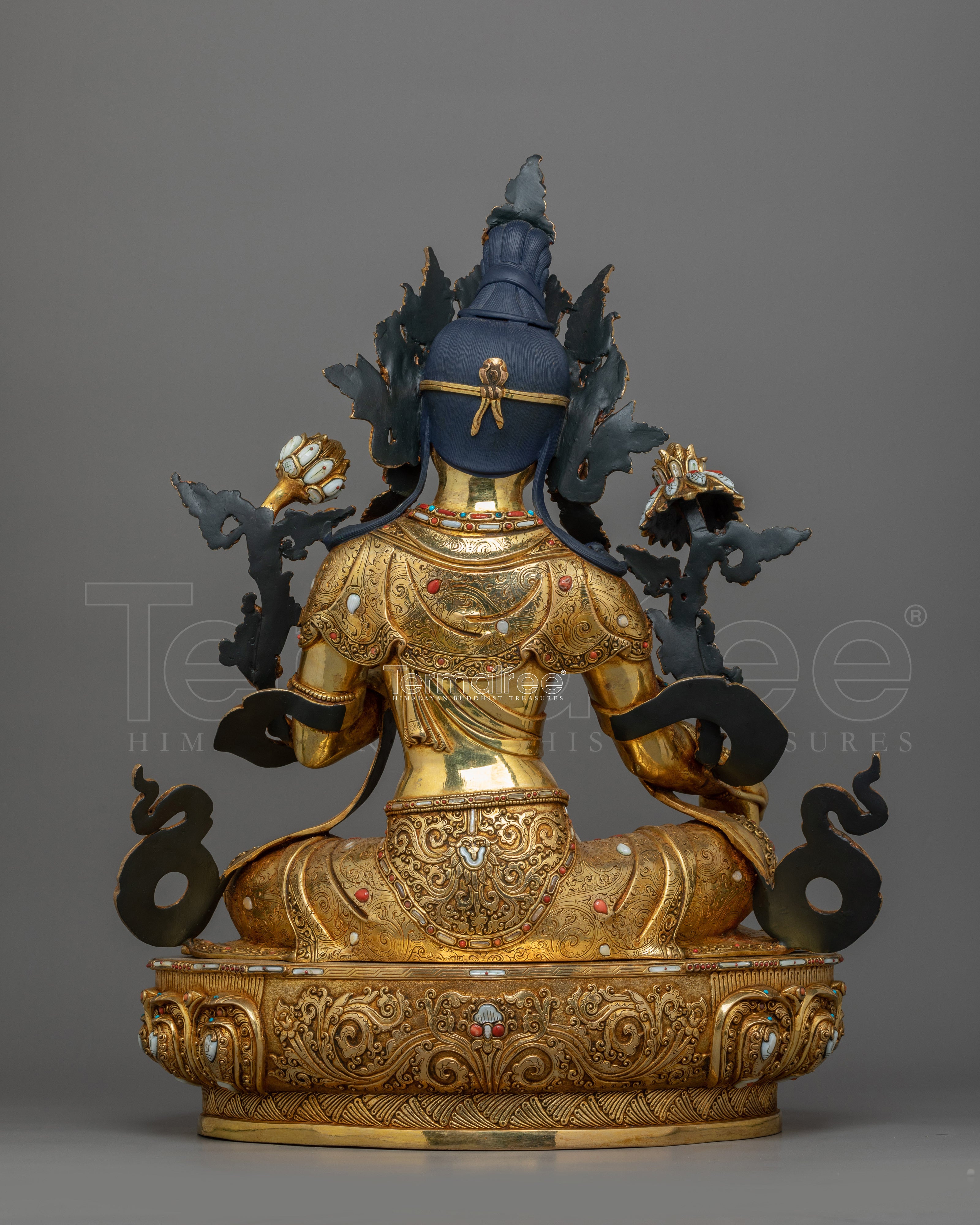 Green Tara Swift Liberator Goddess Sculpture | Rescuer from Fear and Suffering