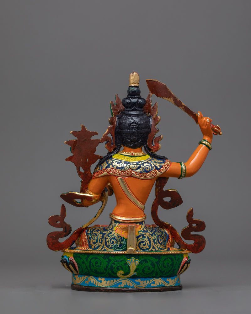 Enlightened Deity Manjushri Figurine | Spiritual Figure for Meditation