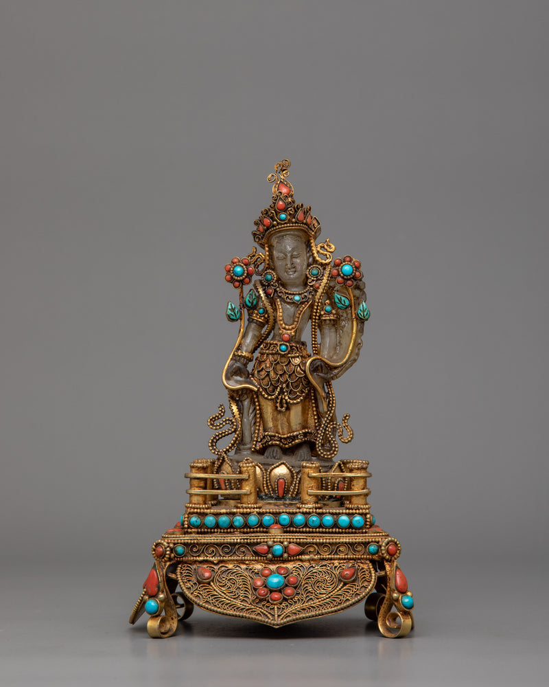 Handcrafted Lord Lokeshwor Figurine | Sacred Guardian of Compassion and Peace