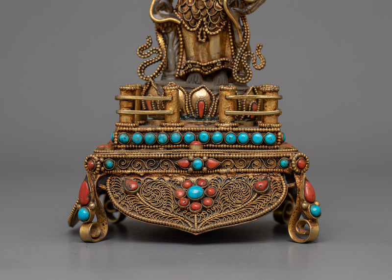 Handcrafted Lord Lokeshwor Figurine | Sacred Guardian of Compassion and Peace