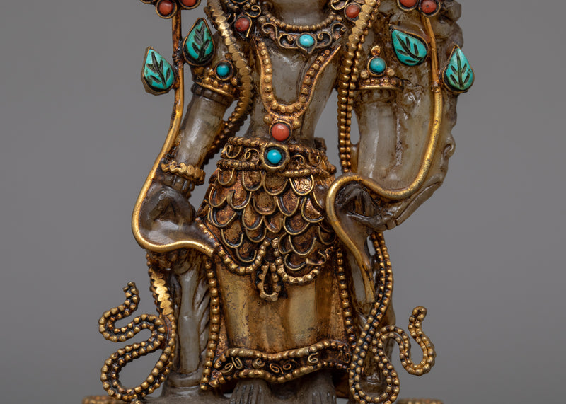 Handcrafted Lord Lokeshwor Figurine | Sacred Guardian of Compassion and Peace