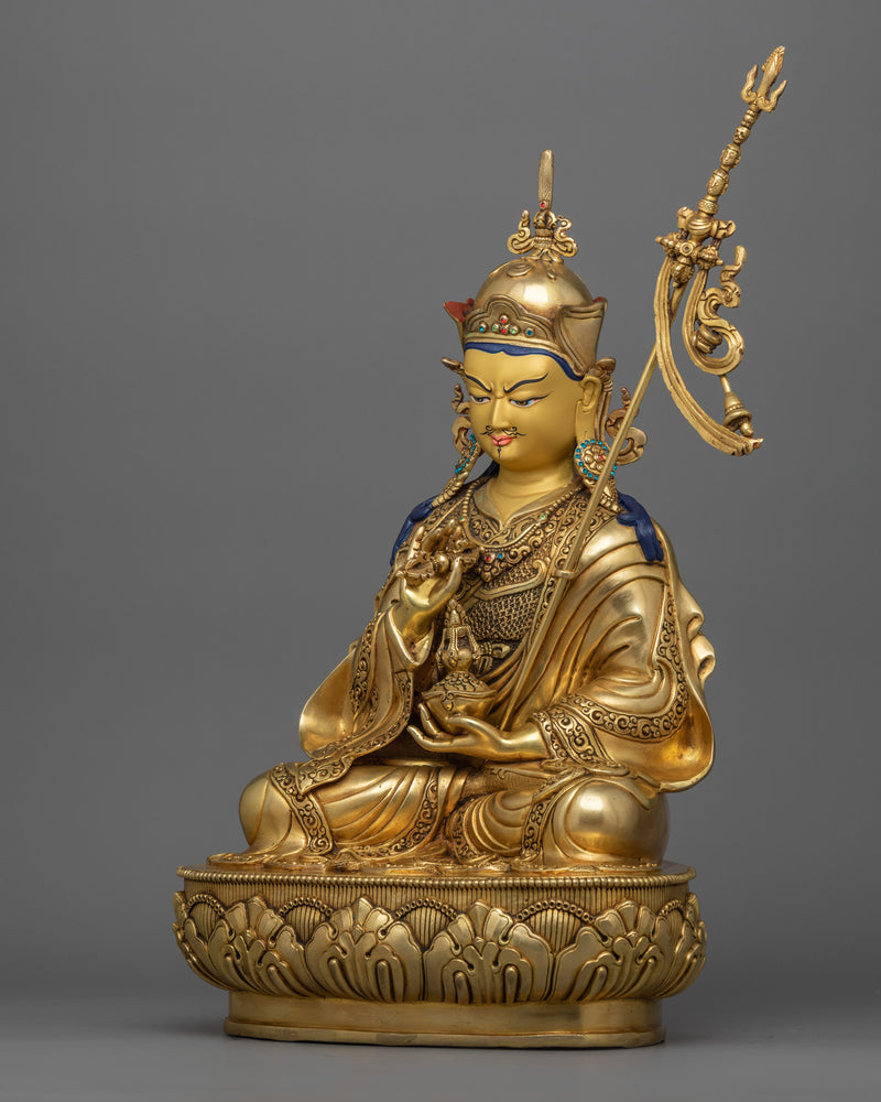 Tibetan Deity Guru Tsokye Dorje Figurine | Lake-Born Vajra Guru