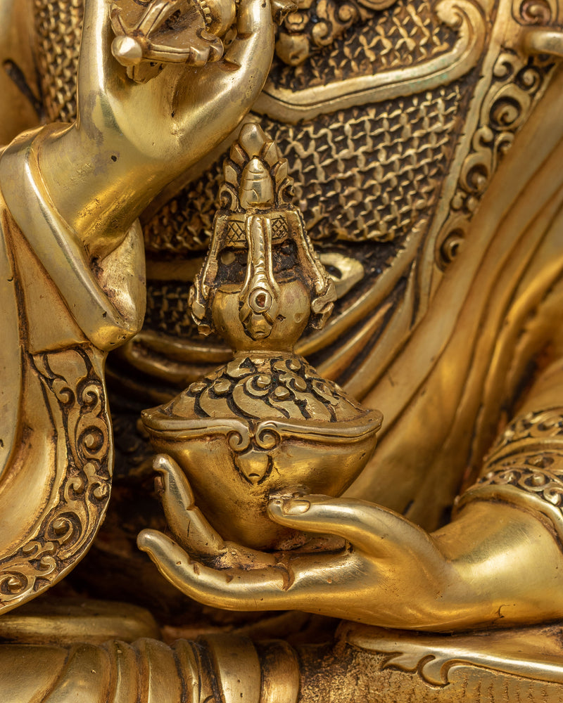 Tibetan Deity Guru Tsokye Dorje Figurine | Lake-Born Vajra Guru