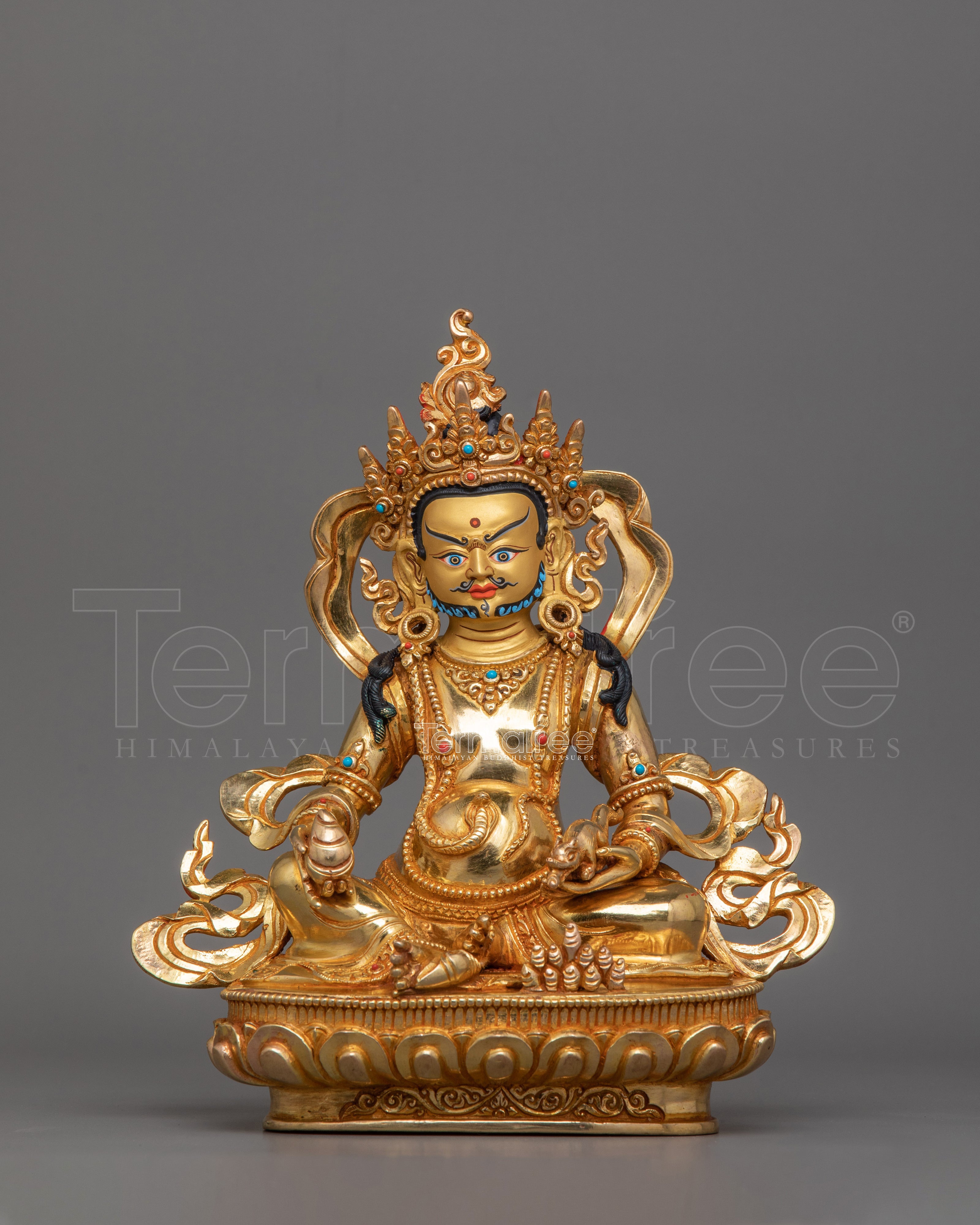 Spiritual Wealth Deity Dzambhala Figurine | Symbol of Abundance