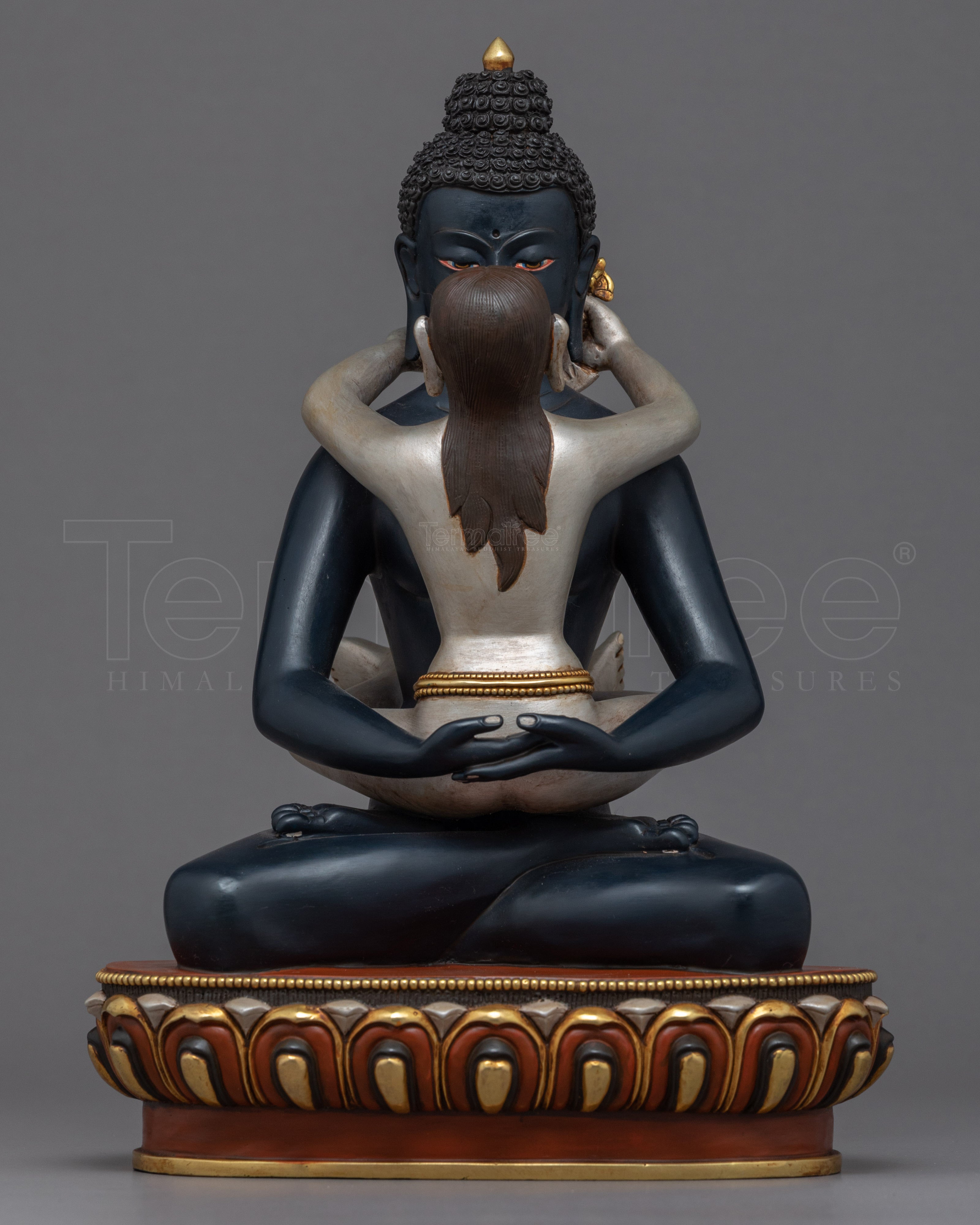 Samantabhadra With Consort Sculpture | Traditionally Hand-Carved Statue