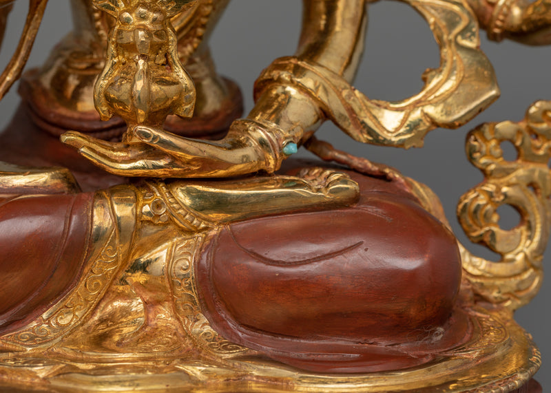 Buddhist Deity Namgyalma Figurine | Enlightened Dakini Sculpture