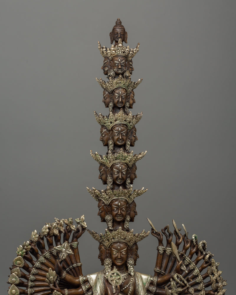 Himalayan Deity White Umbrella Goddess Statue | Symbol of Protection and Wisdom